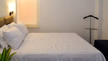 Hypo-allergenic bedding, down duvets, individually decorated
