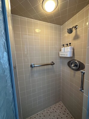 Shower, hair dryer, towels, soap - POOL house with FENCED Yard for Pets, by the ARK Encounter, Airport, Cincinnati (Independence)