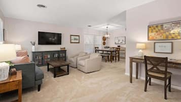 Smart TV, books, offices