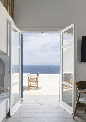Interior - Villa Sunset Aura - 4 BDRM - Sea & Sunset View ☀️ (mykonos)