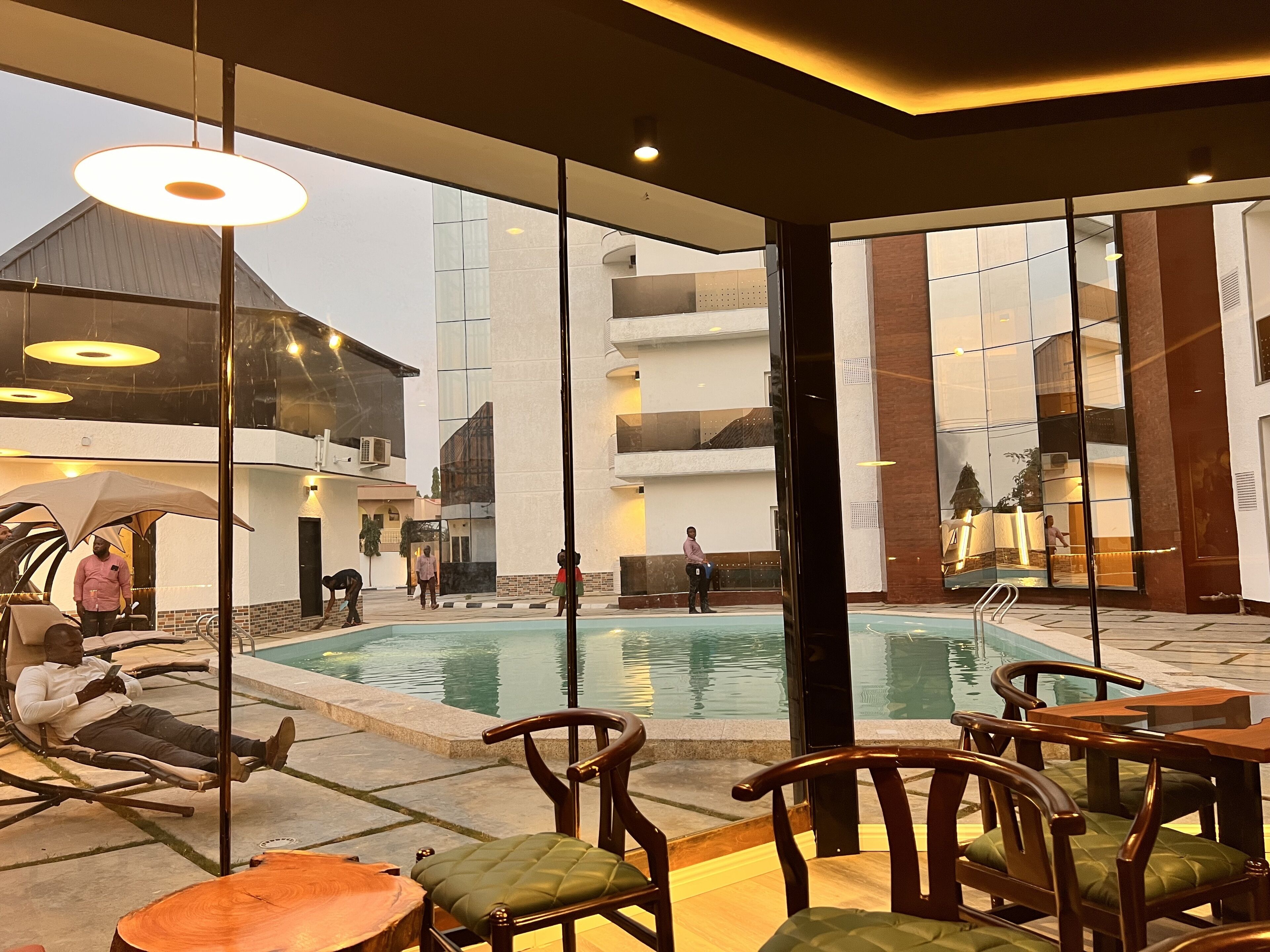 Poolside bar