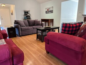 Smart TV, fireplace, printers