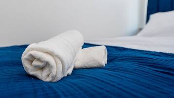 Apartment, 1 Queen Bed | 1 bedroom, desk, iron/ironing board, free WiFi