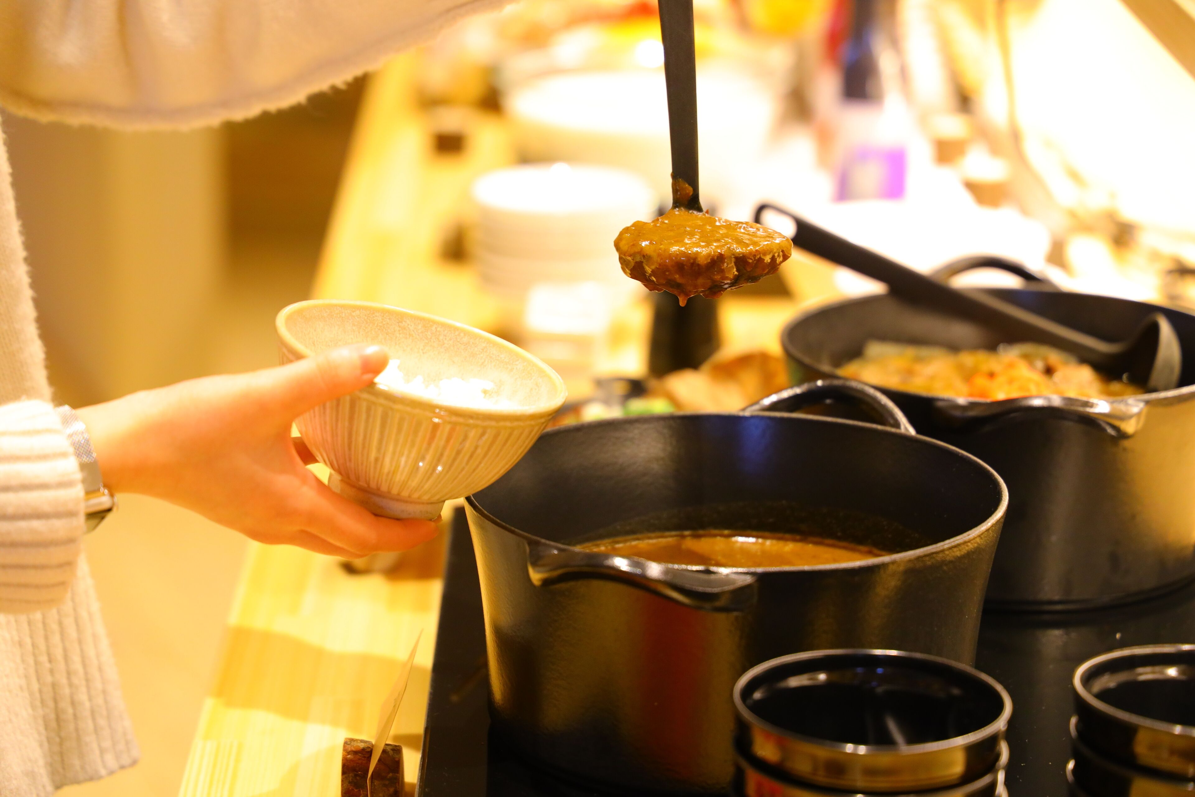 뷔페 아침 식사
