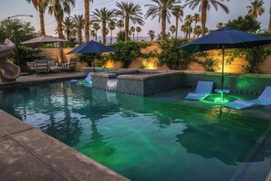 Outdoor pool, a heated pool - Moon Palace • Desert Oasis with Private Pool & Spa (Indio)