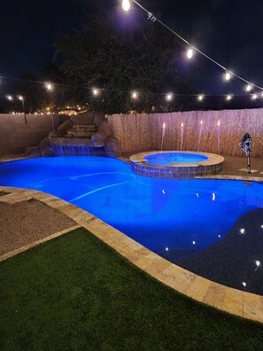 A heated pool