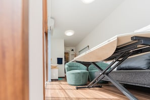 Family Studio, Multiple Beds, Bathtub, Partial Ocean View | Premium bedding, individually furnished, free WiFi, bed sheets