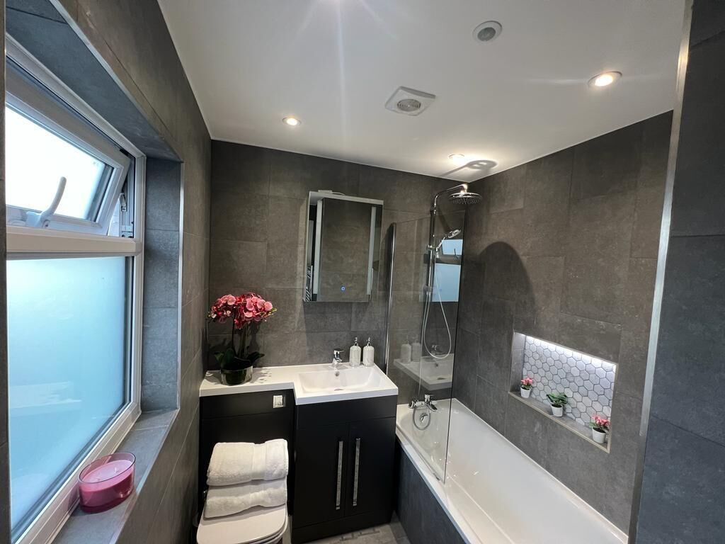 Shower, hair dryer