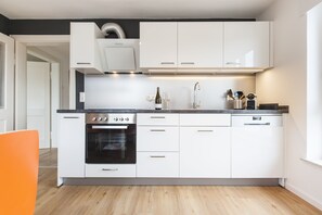 Kühlschrank, Ofen, Herdplatte, Geschirrspüler