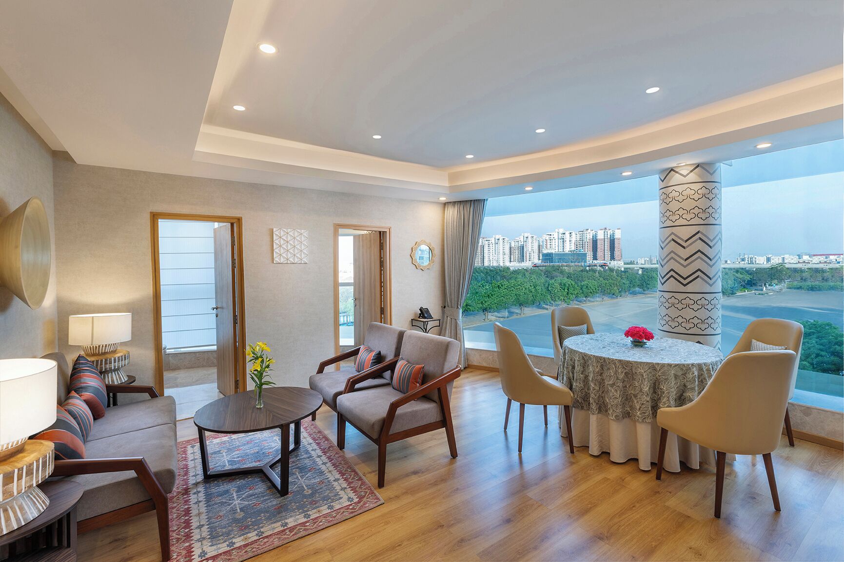 Presidential Suite | Living area | 40-inch Smart TV with digital channels, TV