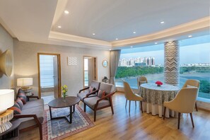 Presidential Suite | Living area | 40-inch Smart TV with digital channels, TV