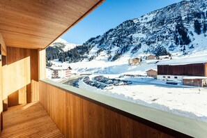 Apartament (Bergblick) | 1 dormitori, roba de llit hipoal·lergògena i caixa forta a l'habitació