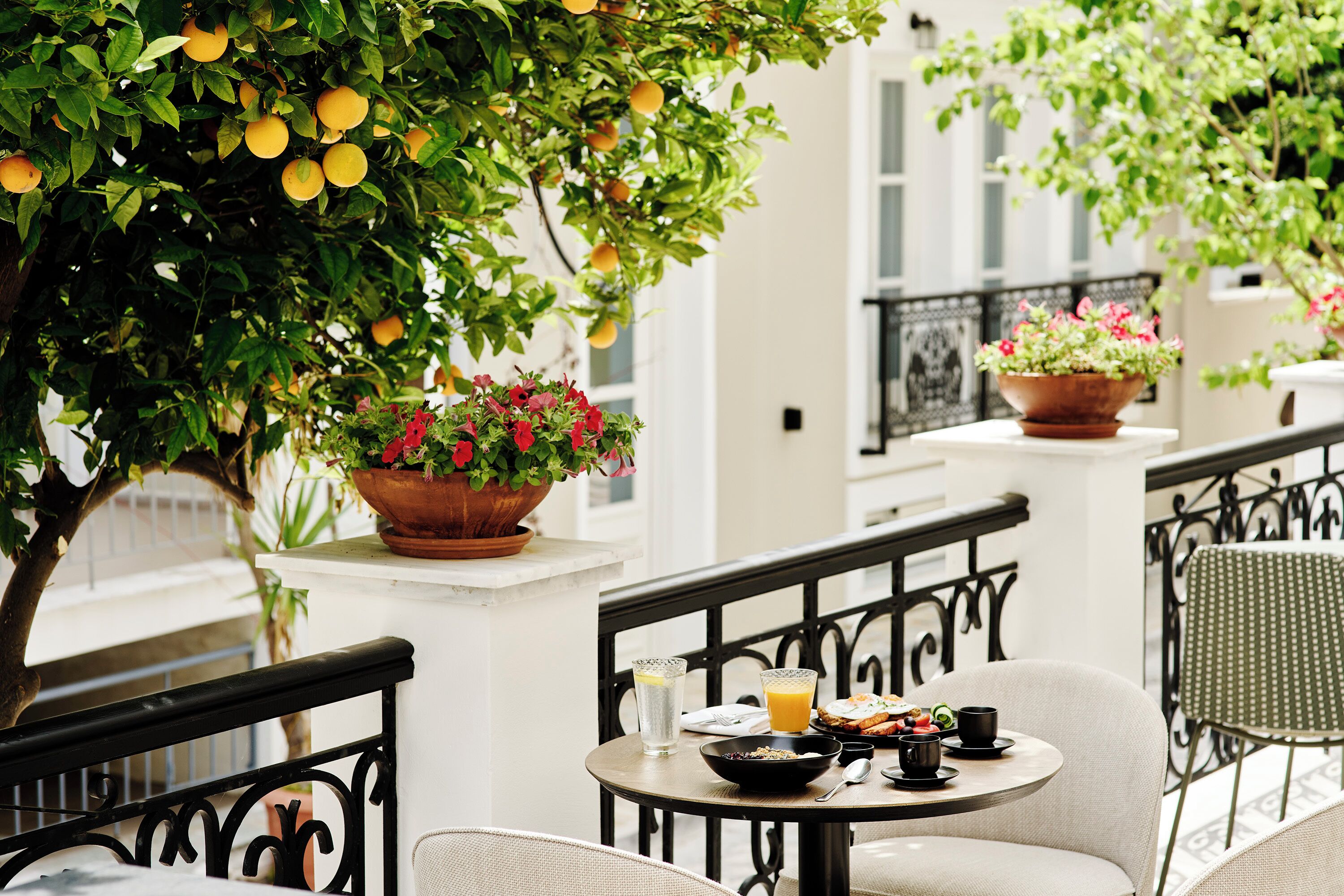 Free daily buffet breakfast