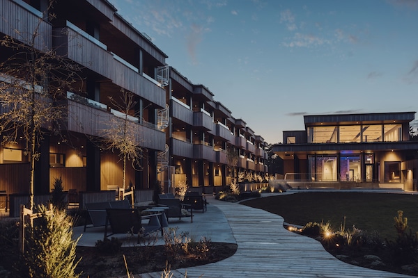 Front of property – evening/night