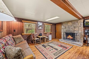 TV, fireplace - Riverside Cabin minutes to Gatlinburg (Sevierville)
