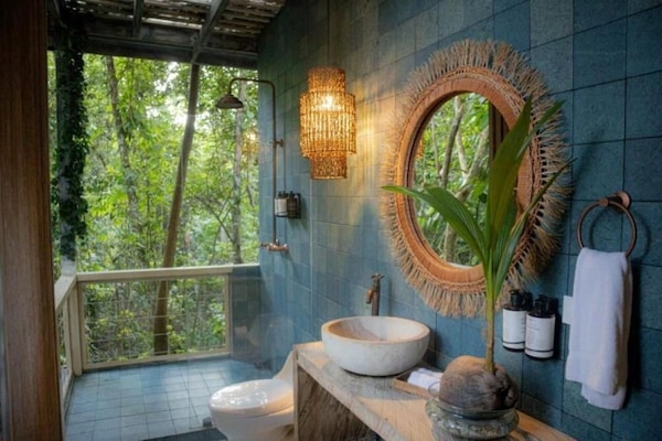 SUITE BOSQUE | Baño | Artículos de higiene personal gratuitos, toallas, jabón y champú