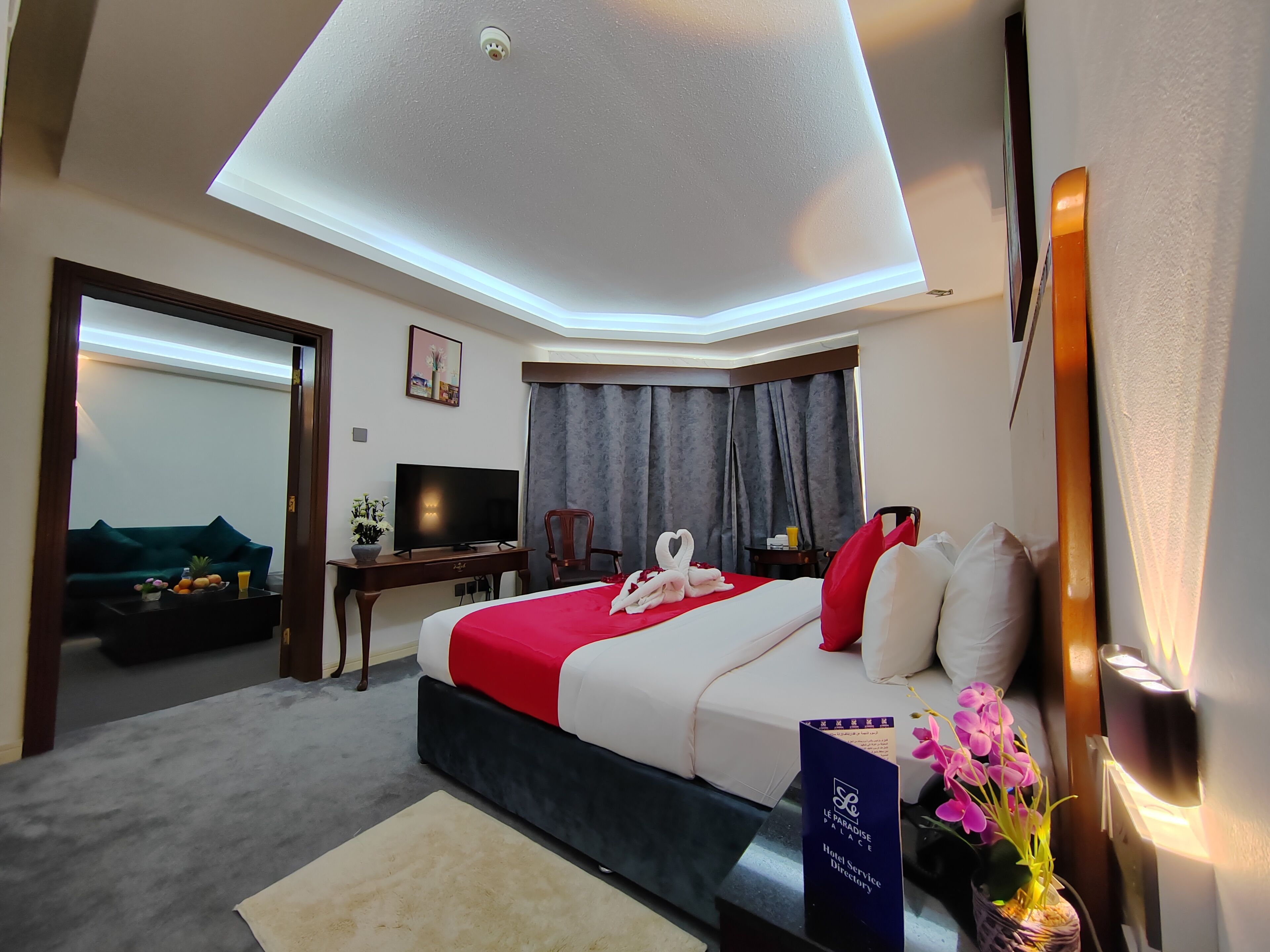 Memory foam beds, minibar, in-room safe, desk