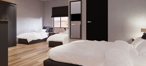 Standard Quadruple Room, Multiple Beds, Non Smoking, Park View | Premium bedding, bed sheets - Woodhouse Hotel (Blackpool)