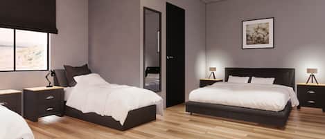 Standard Quadruple Room, Multiple Beds, Non Smoking, Park View | Premium bedding, bed sheets