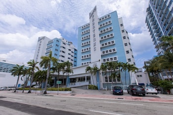 Hotel room view looking out at Sherry Frontenac Oceanfront Hotel