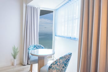 Deluxe Part Ocean View Double Queen | View from room at Sherry Frontenac Oceanfront Hotel