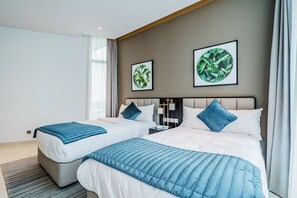 Luxury-Apartment | 2 Schlafzimmer, Bügeleisen/Bügelbrett, kostenloses WLAN, Bettwäsche