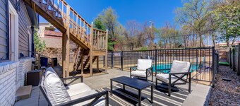 Private Apartment with pool, 5 min to downtown