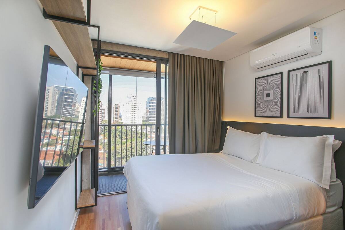 1 habitación y ropa de cama
