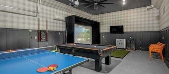 Golf Simulator | Hot Tub | Game Room | Pool Table