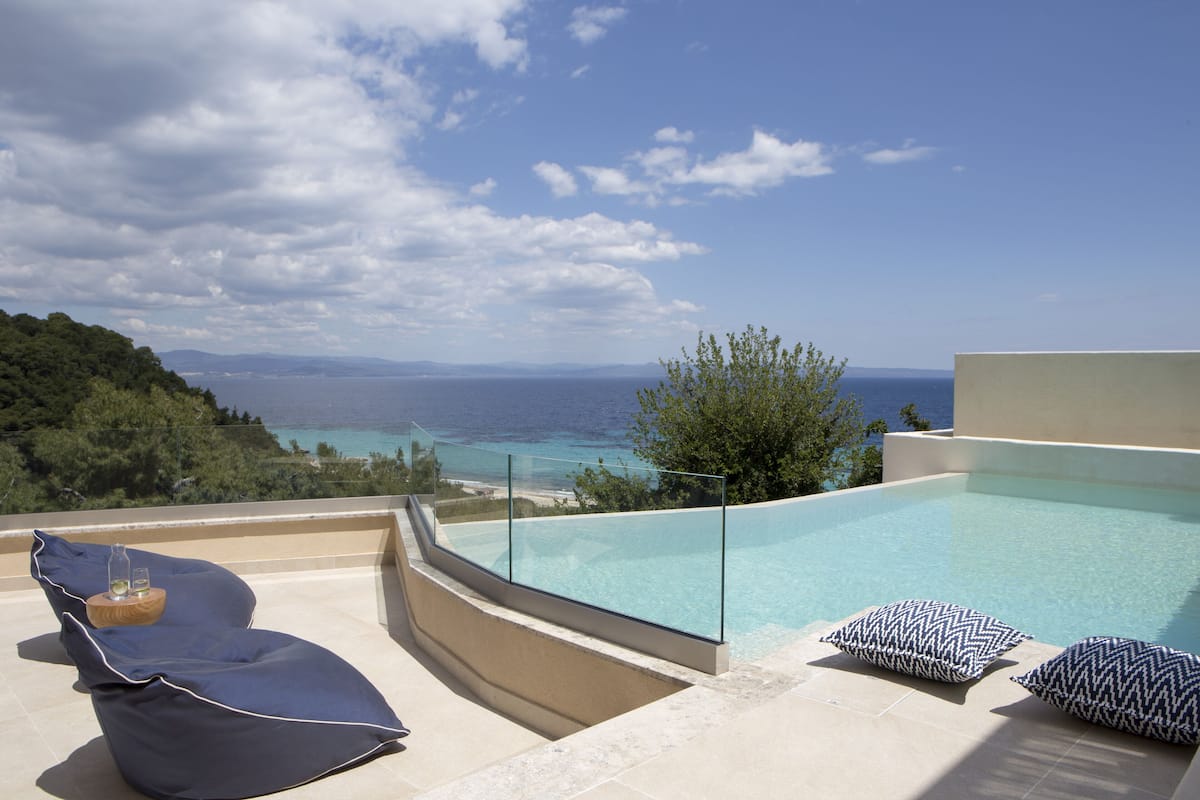 Panoramic Suite 2 Bedroom Sea View Private Pool | 1 bedroom, premium bedding, down comforters, memory foam beds