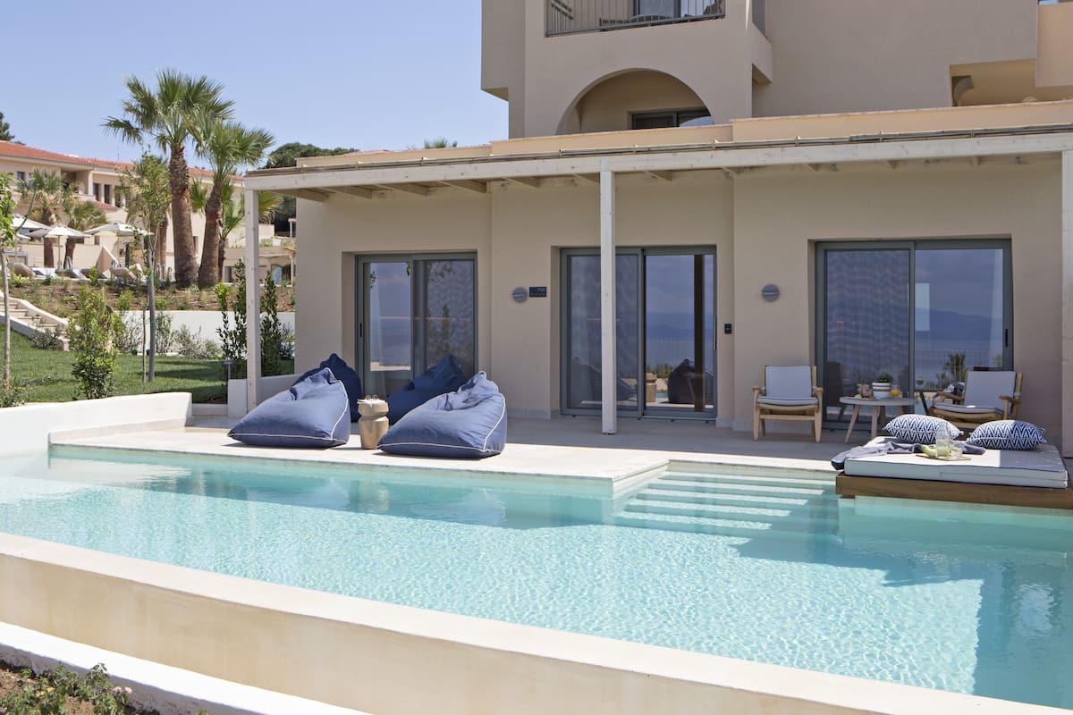 Panoramic Suite 2 Bedroom Sea View Private Pool & Jacuzzi | 1 bedroom, premium bedding, down comforters, memory foam beds