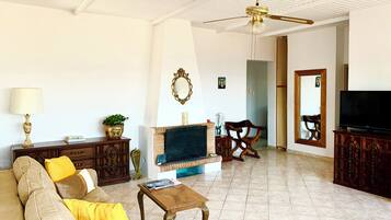 TV connectée, cheminée