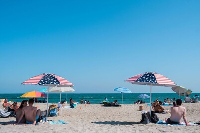 The Beach House NY, a beach block home in Far Rockaway with a vibe