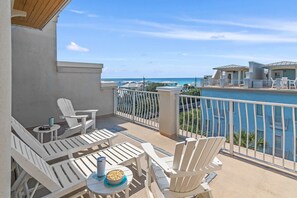 Terrace/patio - 30A w/ Gulf Views + Golf Cart Included! (Santa Rosa Beach)