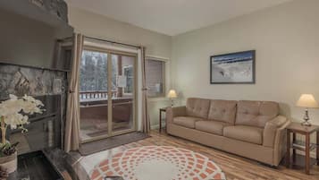 TV, fireplace, offices