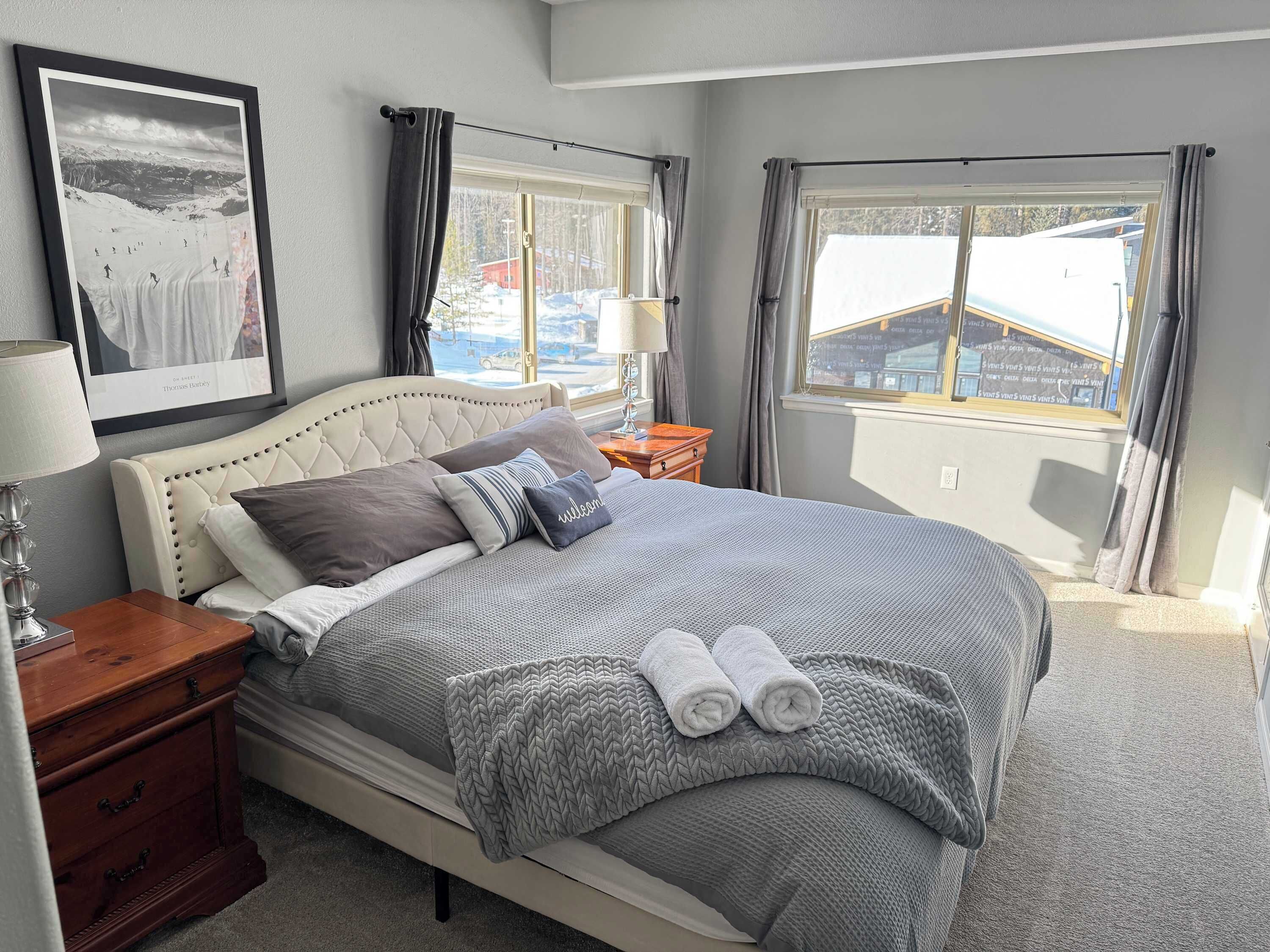 2 bedrooms, iron/ironing board, travel crib, WiFi