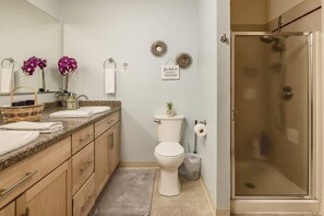 Hair dryer, towels