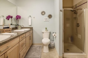 Hair dryer, towels