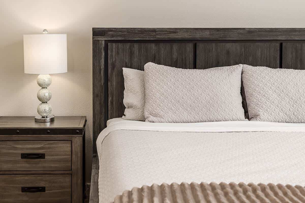 2 bedrooms, iron/ironing board, travel crib, WiFi