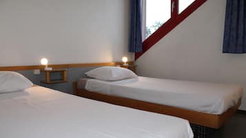 Blackout curtains, iron/ironing board, free WiFi, bed sheets