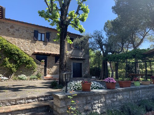 Typical stone cottage with large garden and private parking space