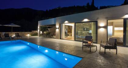 BITTER ALMOND TREES VILLAS - Stylish villa, sea views 1000m from Nikiana & Beach