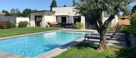 A heated pool