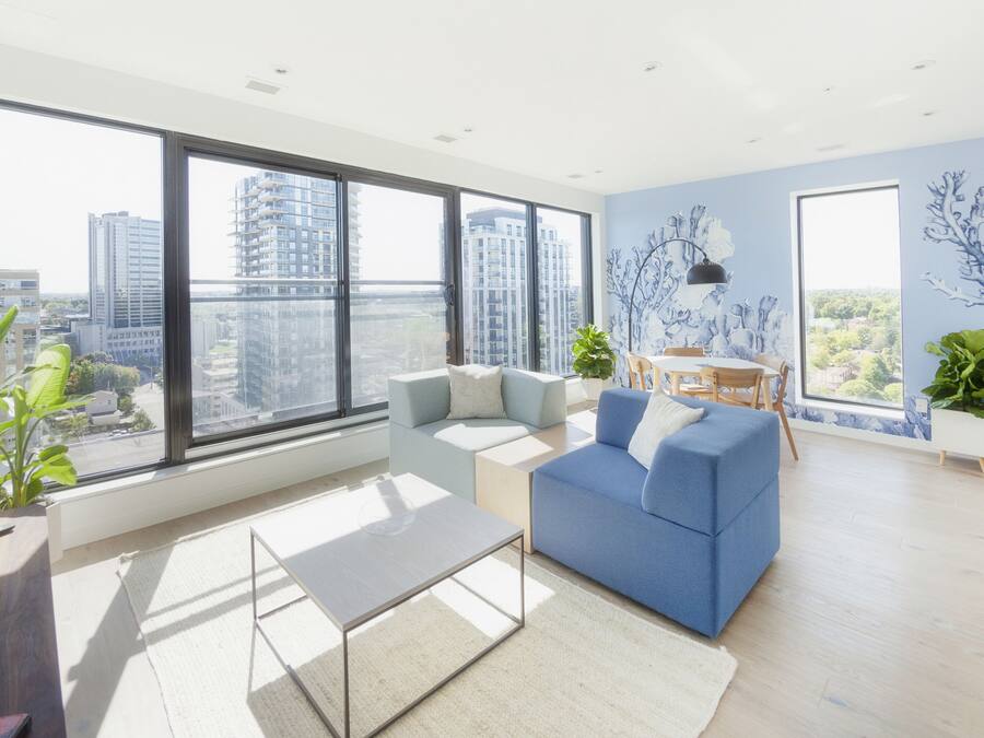 Apartemen Deluks | Area keluarga | Smart TV 55-inci dengan saluran TV digital, TV, dan Netflix