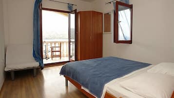 1 bedroom, internet, bed sheets