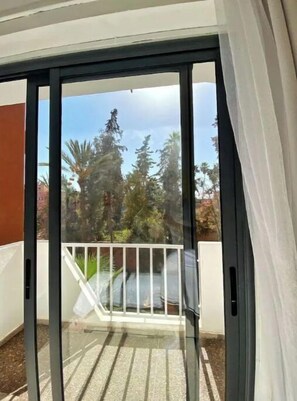 Blick von der Unterkunft