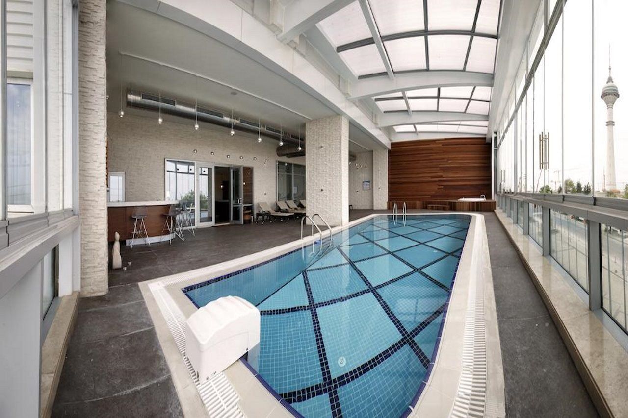 Indoor pool, outdoor pool