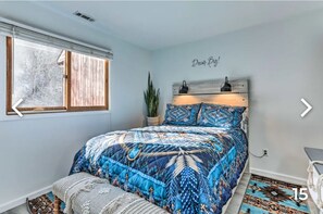 2 bedrooms, in-room safe, iron/ironing board, travel crib