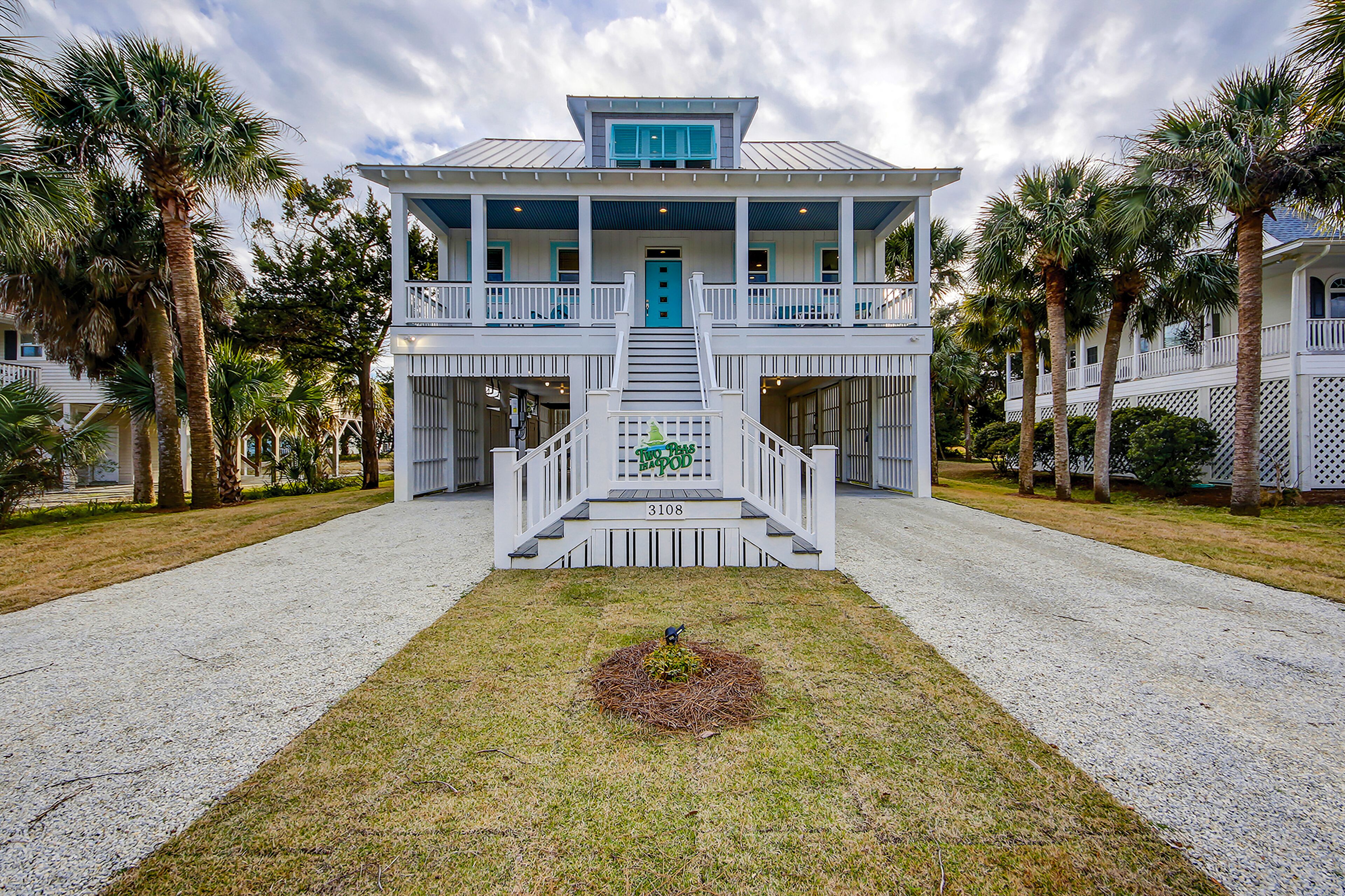 Custom home with private pool, elevator & short walk to the beach