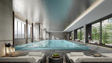 Indoor pool, outdoor pool